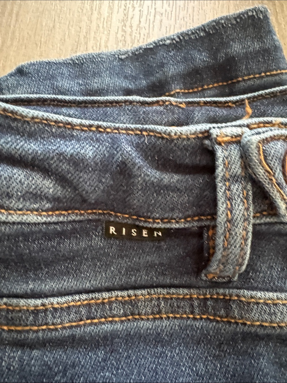 RISEN JEANS DARK TUMMY CONTROL ADJUSTABLE WAIST JEAN - Picture 5 of 6